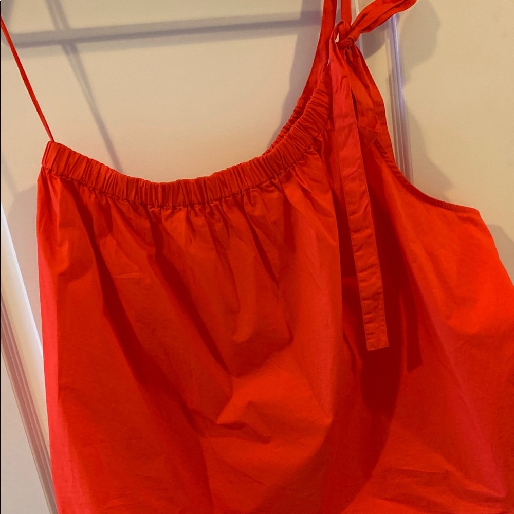 Gap Red/Orange One Shoulder Top
